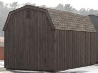10x16 Custom Dutch Barn Storage Shed with rustic board 'n' batten siding