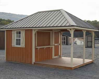 10x16 Hip Style Cabana Building for sale at Pine Creek Structures