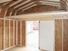12x16 Dutch Barn Style Storage Shed with Lofts & Workbench Inside