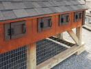 Exterior Doors to Nesting Boxes on 6x8 Chicken Condo Style Chicken Coop From Pine Creek Structures